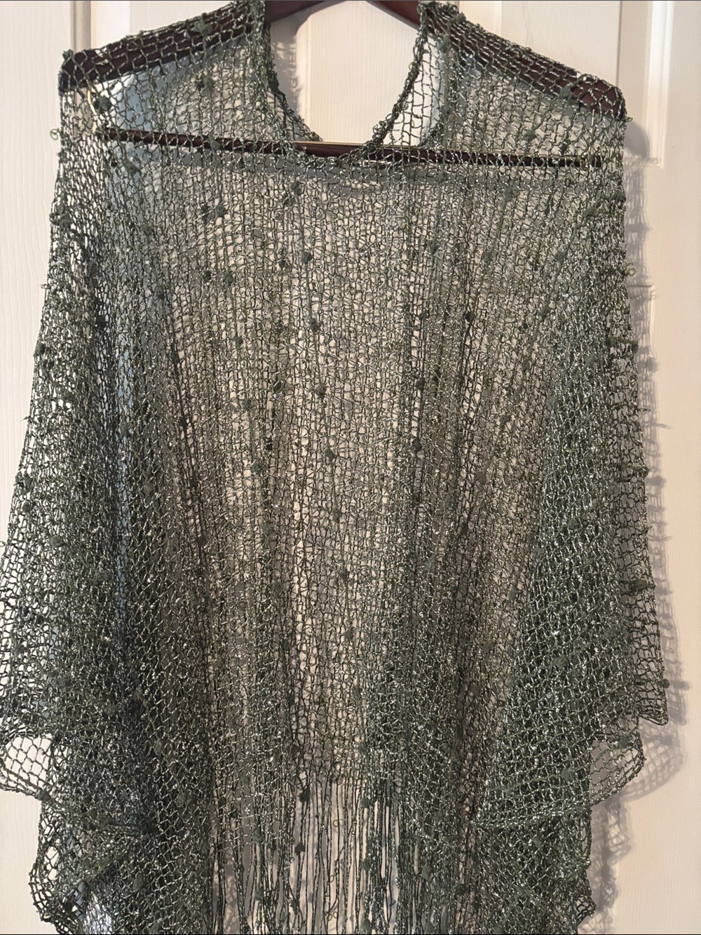 Lightweight Olive Green shawl